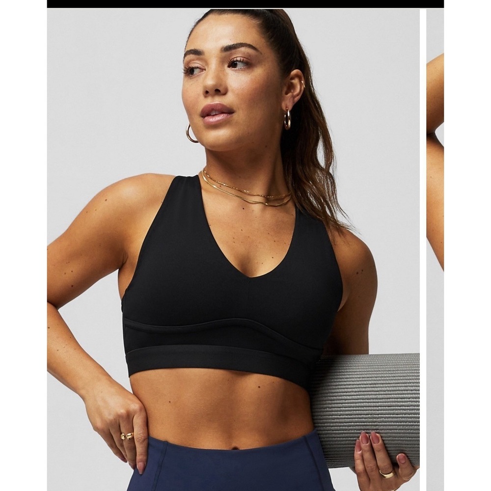 Fabletics All Day Every Day Low Impact Bra - Black  - Size XXL/1X